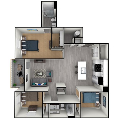 1021 S Howard 1-3 Beds Apartment for Rent - Photo Gallery 69